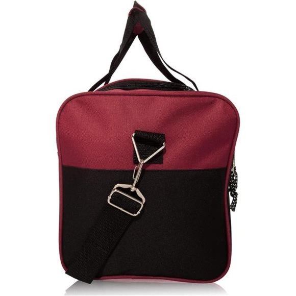 SPORTS Duffle Bag Gym Bag Travel Duffel Adjustable Strap Maroon - Picture 3 of 7